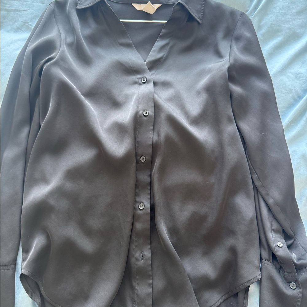 H&M Black Button Down Shirt